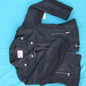 Justice faux Leather Bikers jacket. Size 18 to 20